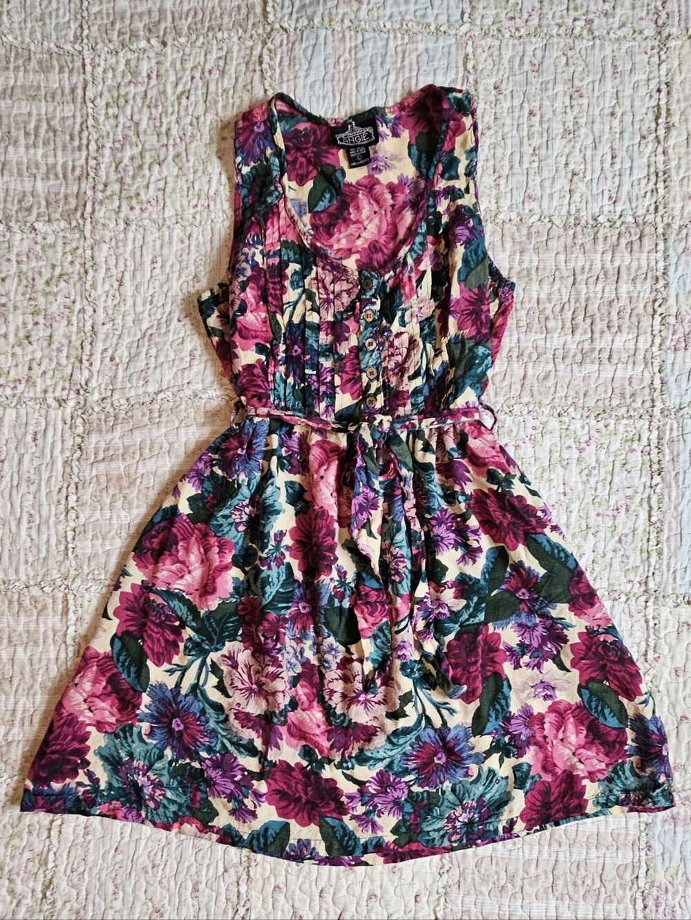 Vintage Floral Mini Dress